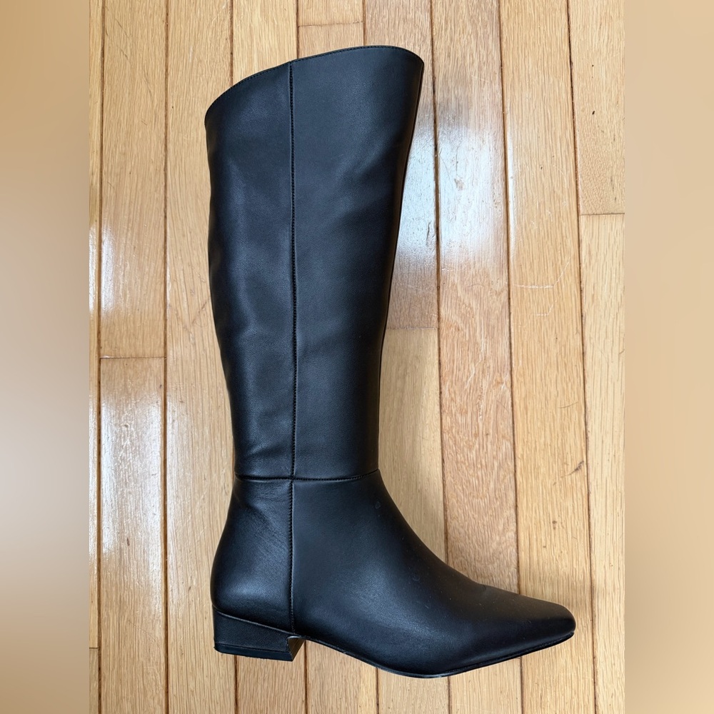 Jason Wu Classic Knee-High Black Leather Boots - Women Size 7